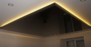 Натяжной потолок с подсветкой Тутаев, цена от 2140 руб.